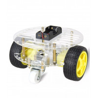 2 Wheel BO Motor Round Double-Deck Smart Robot Car Chassis DIY Kit