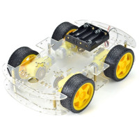 4 Wheel Chassis Kit BO Motor 4WD Four Wheel Drive A Smart Robot Car with Acrylic Chassis 4 Wheel Chassis Kit BO Motor 4WD Four Wheel Drive A Smart Robot Car with Acrylic Chassis