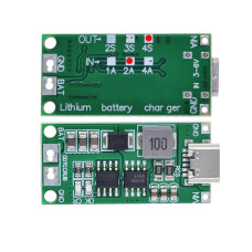 4S 16.8V 2A 18650 Lithium Battery Charger Module Type C