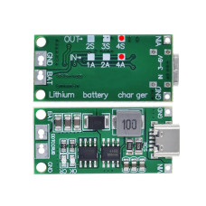 4S 16.8V 4A 18650 Lithium Battery Charger Module Type C