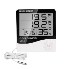 BEETECH  Digital Thermo & Hygrometer Clock Temp Humidity Model 288CTH-2