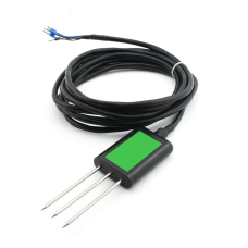 RS485 4-20MA Output Soil Sensor with 2M Cable 3pin Probes Temperature + Humidity