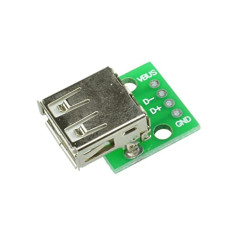 USB Female to 2.54mm Breakout Board