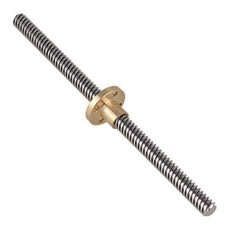 1000mm Trapezoidal 4 Star 8mm thread 2mm pitch lead screw with copper nut