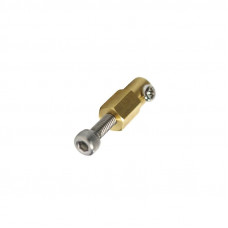 3mm Brass Hex Coupling for 1.5 Inch 38mm 90o Plastic Omni Wheel