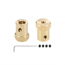 6mm Hex Coupling for Robot Smart Car Wheel 18mm Length