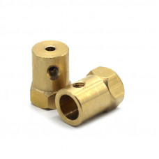 8mm Hex Coupling for Robot Smart Car Wheel 18mm Length