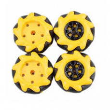 60mm-K Mecanum Wheel Compatiable with 6.7mm Coupling Pack of 4