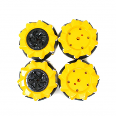 80mm-A Mecanum Wheel Compatiable with 6.7mm Coupling Pack of 4
