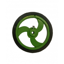 9X1 Green Wheel 6mm Shaft